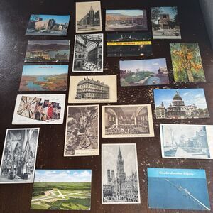 Vintage Postcards Lot Of 20 San Miguel Adirondack Napoli Lake Shore Drive Paris